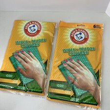 ARM HAMMER WIPES REUSABLE 2 PACKAGES 6 PIECES EACH 12, 21"X 11" NEW SEALED