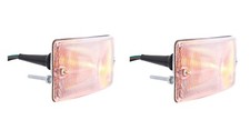 Pair 1959-1964 Ford Pickup Truck Turn Signal Assemblies Parking Light Clear Lens