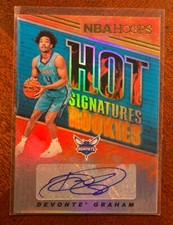 2018-19 Basketball NBA Hoops Devonte’ Graham Hot Signatures auto RC #HSR-DG 🔥🔥
