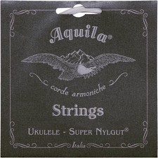 Aquila Super Nylgut AQ-103 Concert Ukulele Strings - High G - 1 Set of Silver