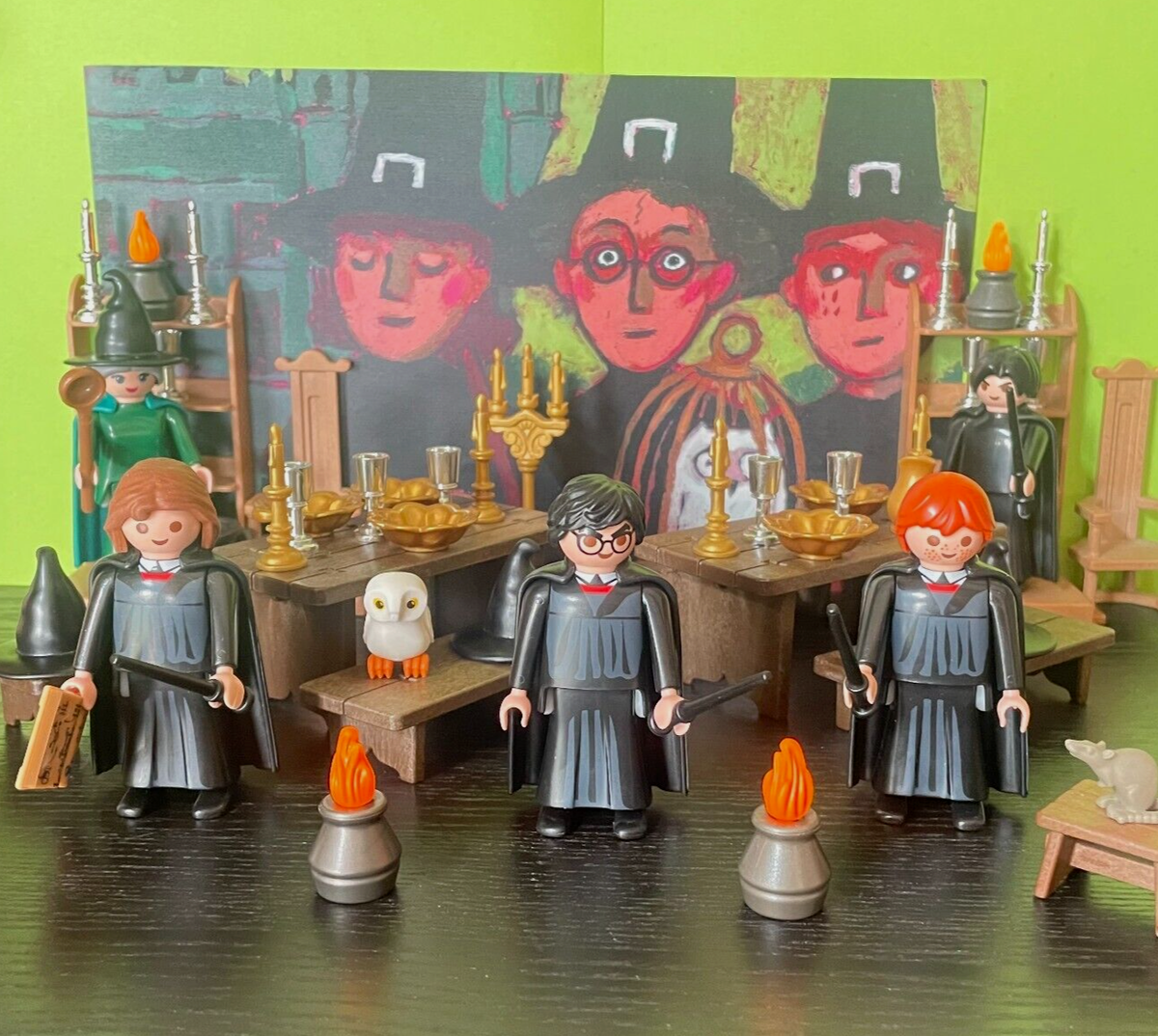 Mô Hình Harry Potter Hermione Ron Draco Malfoy Dumbledore Luna Lovegood Severus Snape Minerva Mcgonagall Voldemort 9cm I.81212931
