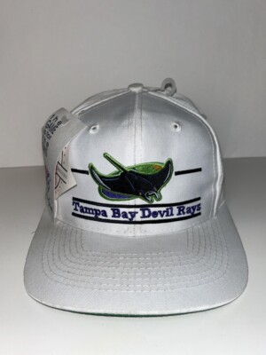 Vintage MLB Tampa Bay Devil Rays The Game Split Bar Twill Snapback Cap ...