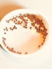 3mm Copper Smooth Round Spacer Beads 50 Pieces