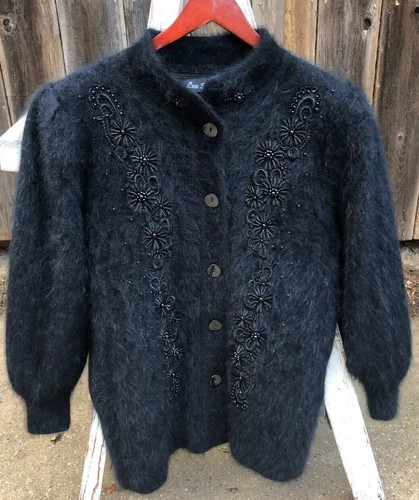 LEE SANDS Jacket Sweater Black Rabbit 