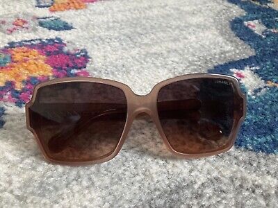 CHANEL 5385 c1623/KO Milky Brown Made in Italy Round Sunglasses 