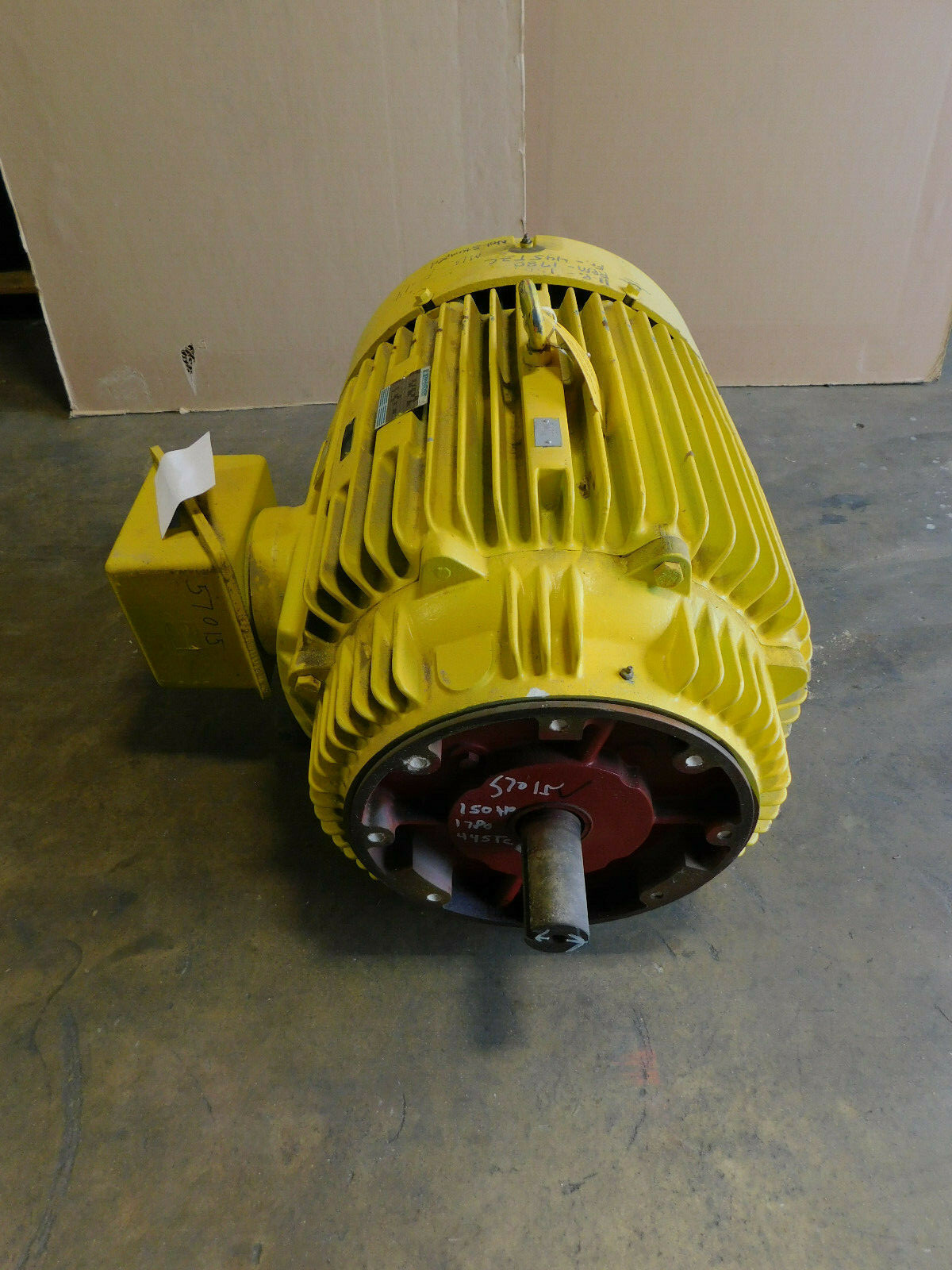 Marathon Electric Motor 150 HP, 460 Volts, 445TCZ Frame, TEFC Enclosure