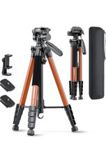 CAMBOFOTO SAB265 74"-Camera-Tripod Orange Professional Aluminum Tripod Stand