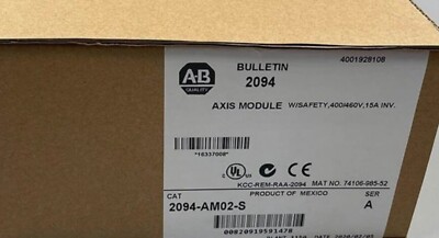 New Factory Sealed AB 2094-AM02-S Kinetix Axis Module 200/230V 15A AB