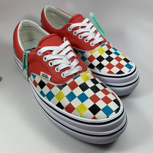 checkered leather vans