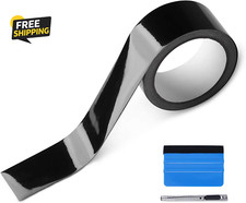 Free Tool Kit High Gloss Vinyl Wrap Kit for Black Out Chrome Delete Window Trim
