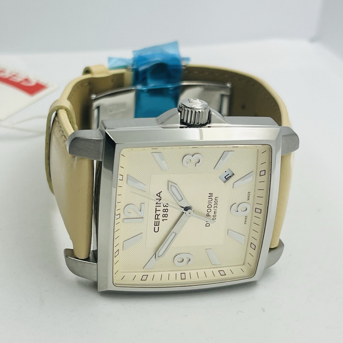 Certina DS Podium Unisex Steel Sapphire Crystal 36mm Square Watch