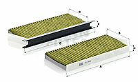 Mann-Filter FP 2418-2 filter, interior air for, Mercedes-Benz, Nissan, Opel, Renault