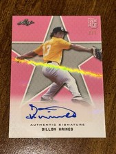 DILLON HAINES 2020 Leaf Perfect Game PINK SHIMMER AUTOGRAPH #1/1 DALLAS BAPTIST