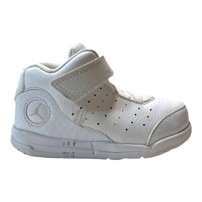 Air Jordan Flight Tradition Platinum White Athletic Kid Sneakers Size 8 C