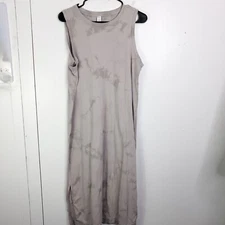 Old Navy Dress Womens Medium Tie Dye Midi Sleeveless Split Hems Casual Summer