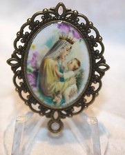 Custom Bronze Rosary Center Part/Color/Rosary Making/Queen of Heaven/Lavender 
