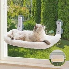 Robotime Mewoofun Collapsible Cat Window Perch Hammock 