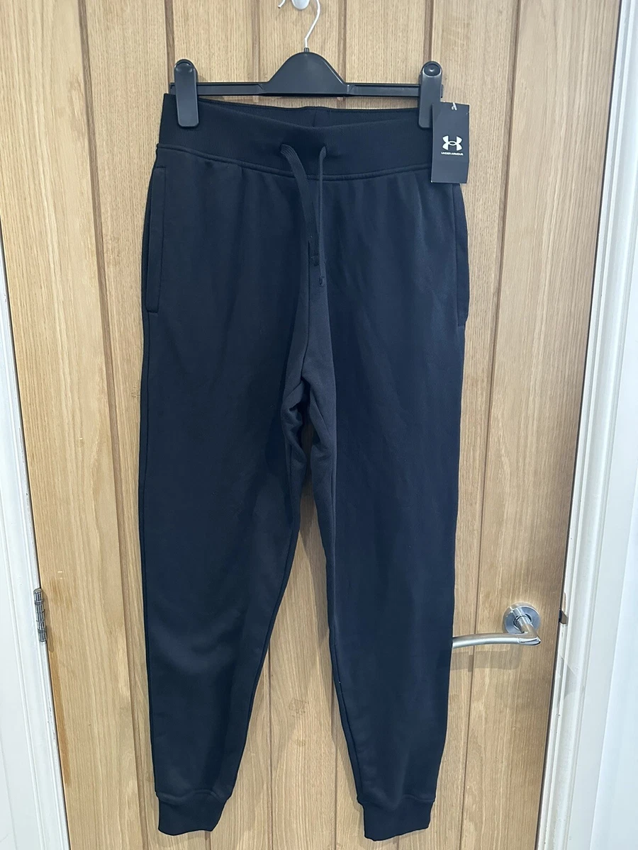 Men s Under Armour Black Rival Cotton Jogger Size Small R3 eBay