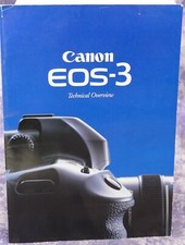 Genuine Canon EOS-3 Technical Overview 12x8" Brochure 47 Pages