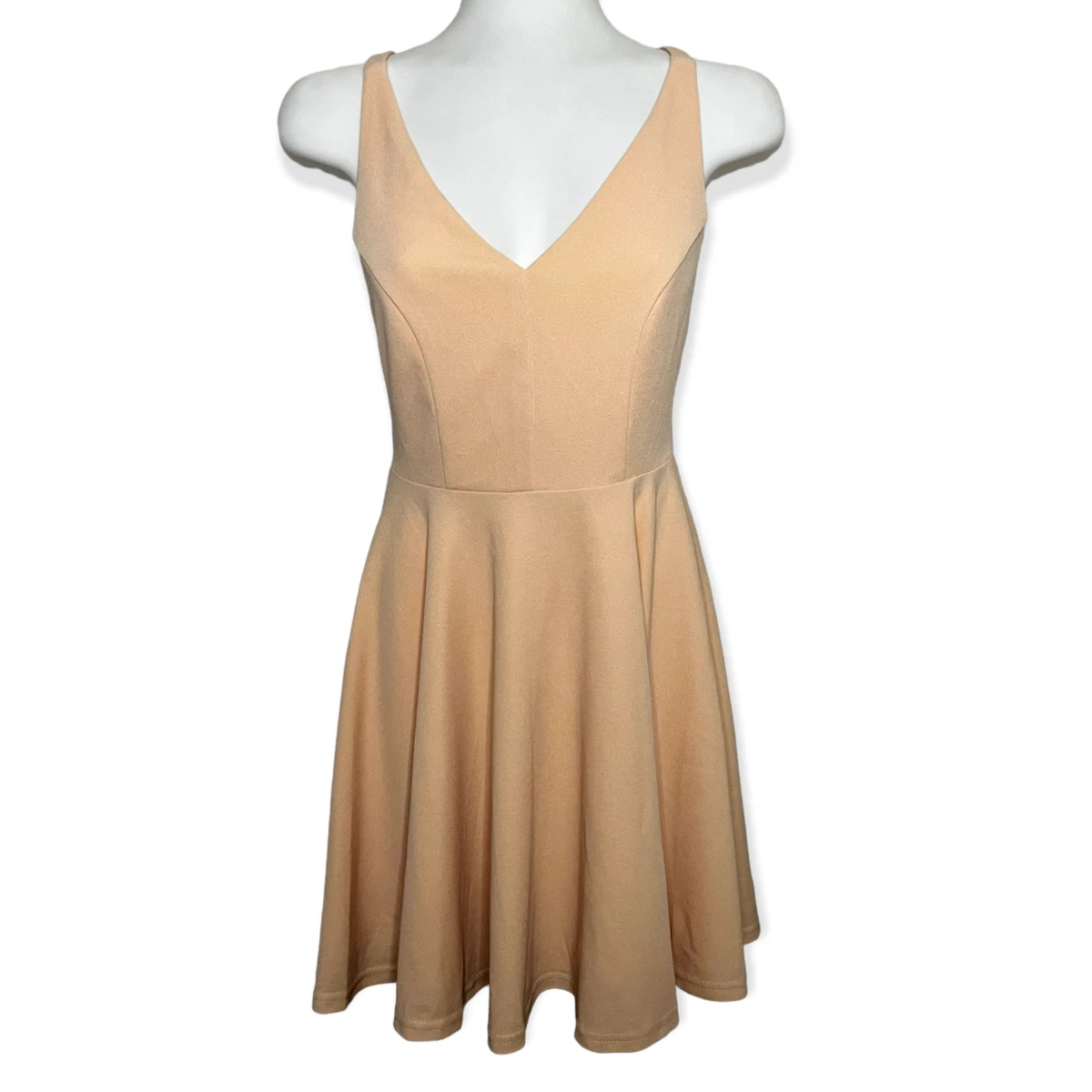 Darling delight cheap blush skater dress