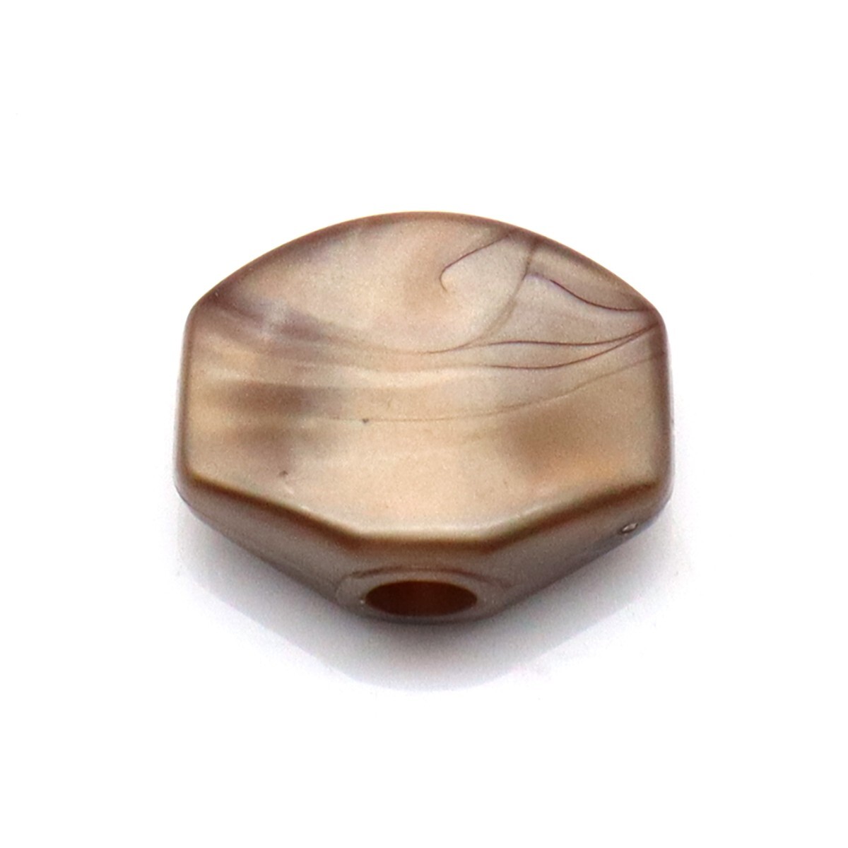 6Pcs Guitar Tuning Pegs Buttons Plastic Machine Heads Buttons Brown Small Square