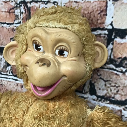 Vintage Rubber Face Plush Monkey Bim Zippy 18" AS-IS - Picture 4 of 24