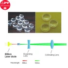 808nm/532nm green Laser diode module focus Coated glass lens 1set (2pcs lens)