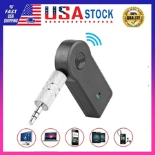 Wireless Bluetooth 3.5mm AUX Audio Stereo Music Home Car Receiver Adapter US