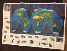 Vintage 1965 Mutual of Omaha's Wild Kingdom Series Program Map Guide TV Episodes