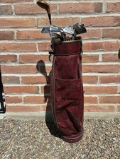 Vintage MacGreggor Jack Nicklaus Golden Bear Club Set And Bag 3W 3i-SW Irons