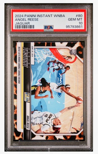 2024 Panini Instant WNBA Angel Reese RC Jaguar /10 #80 PSA 10 GEM MINT POP 4 SSP