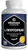 L-Tryptophan Hochdosiert - 500 Mg - Vegan - 180 Kapseln