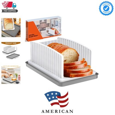New Upgrade Bread Slicer for Homemade Bread with Adjustable Width | Bread Sli...