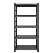 Black 5-Tier Heavy Duty Metal Garage Storage Shelving Unit with Adjustable Shelv