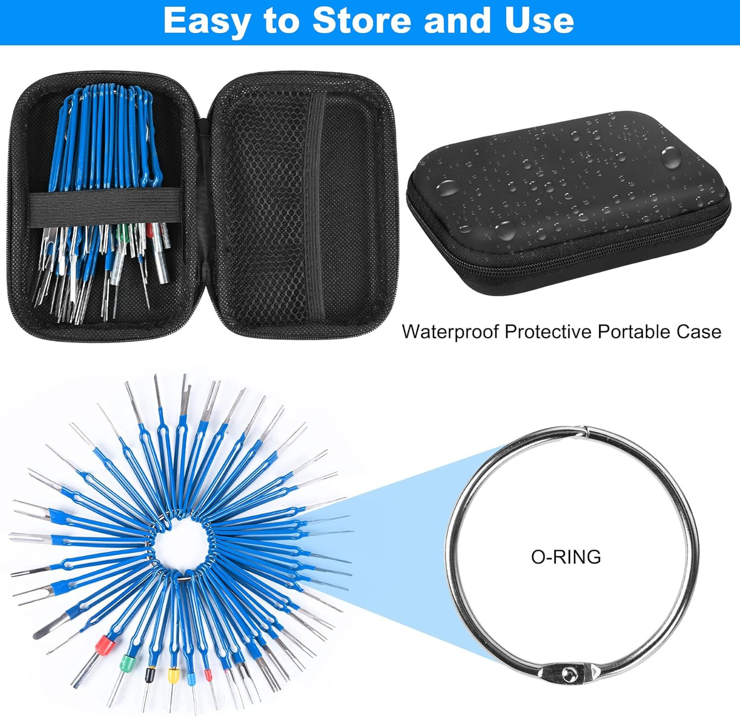 Terminal Removal Tool Kit 41 Pcs Depinning Tool Electrical Connector Pin Removal
