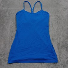 Lululemon Tank Womens 4 Blue Gym Training Act...