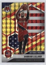 2020-21 Panini Mosaic Choice Fusion Red & Yellow Prizm 86/88 Damian Lillard uk2