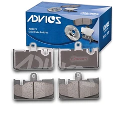 ADVICS AD0871 Disc Brake Pad Set for ACT871 Braking Stopping Wheel Tire Pads bi