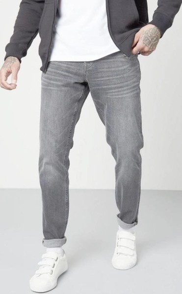 Men Nudie Jeans Jeans Grey Cotton L