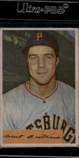 1954 Bowman #43b Bob Friend (Good Condition)