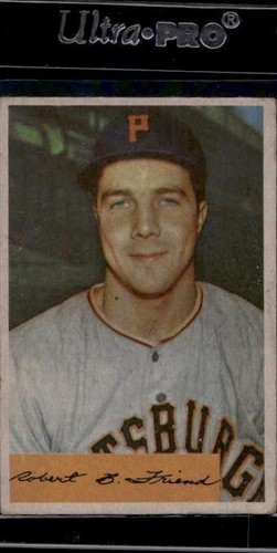 Bob Friend #43 1954 Bowman card