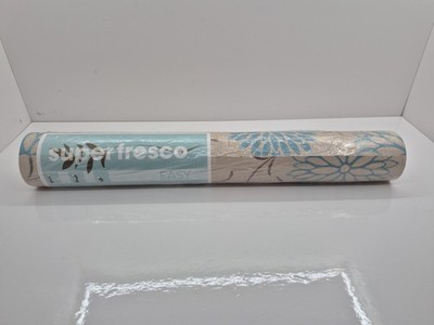 Super Fresco Wallpaper Pattern 16496C Romantic Chocolate/teal 56 Sqaure Feet