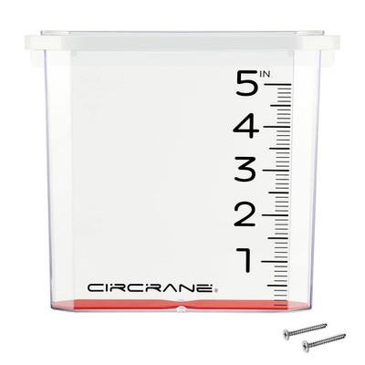 Circrane 5-Inch Waterfall Rain Gauge, Easy Read Outdoor Rain Gauge for Garden...