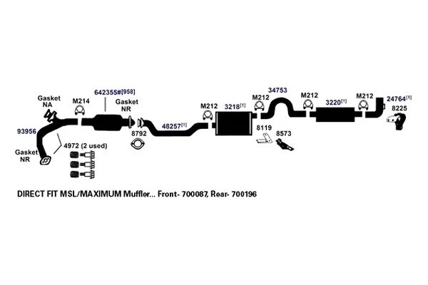 For Chevy Impala 1985 AP Exhaust 48257 Exhaust Pipe Connector - Изображение 4 из 4