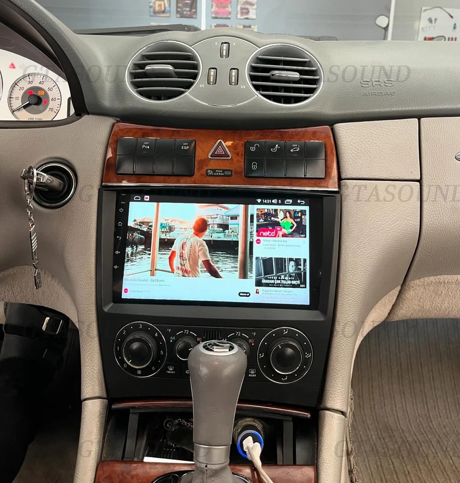 for Mercedes-Benz CLK C209 2003-2009 Android 14.0 GPS Car Stereo Radio 2+64 Foto 2 de 4