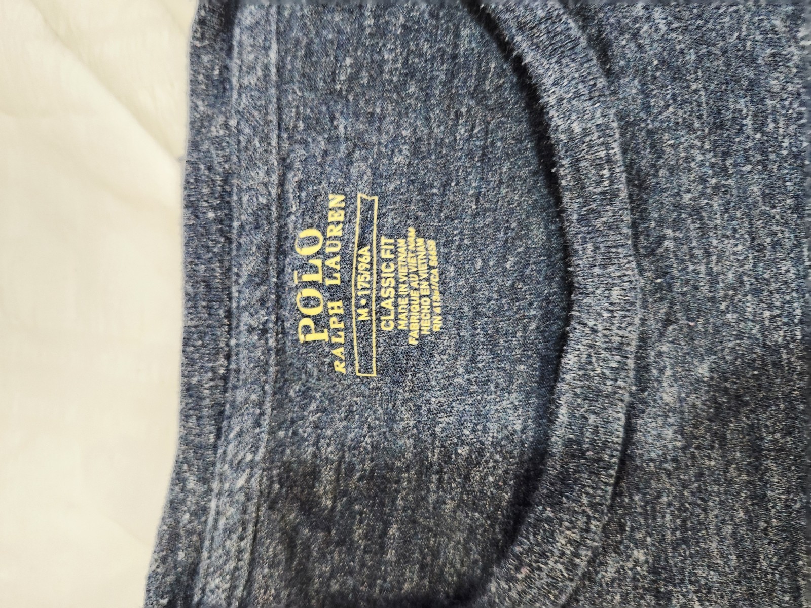 Polo Ralph Lauren camicia uomo media vestibilità classica grigio scuro bianco pony manica lunga