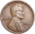 1926 D Lincoln Cent Good - Very Good  (G-VG) Circulated Condition Copper Penny