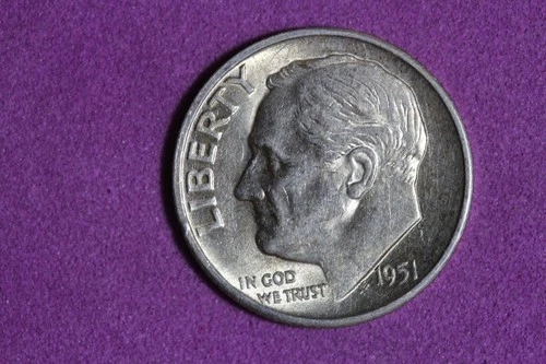 ESTATE FIND 1951 - S ROOSEVELT DIME!!  #N08428