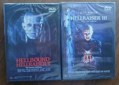 Hellbound: Hellraiser II + III Hell On Earth DVD Lot 1988 HORROR Rare & OOP