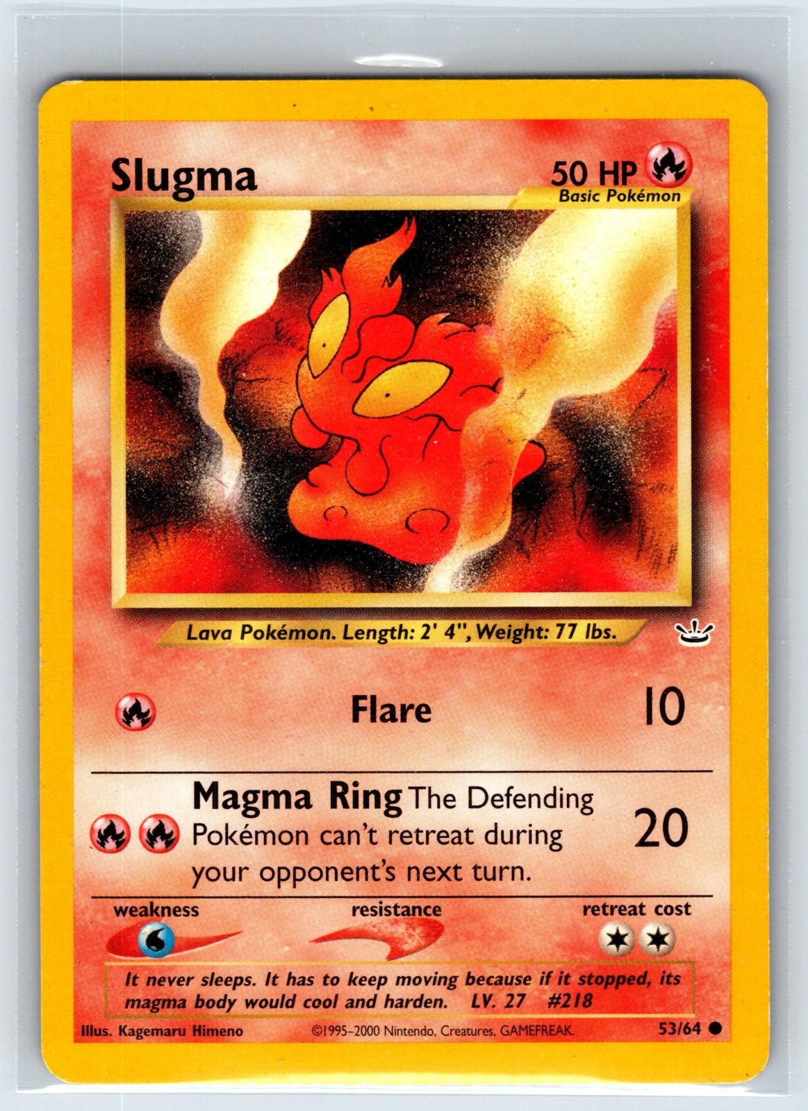 Slugma 53/64 Common Neo Revelation Pokemon Unlimited Moderately Played